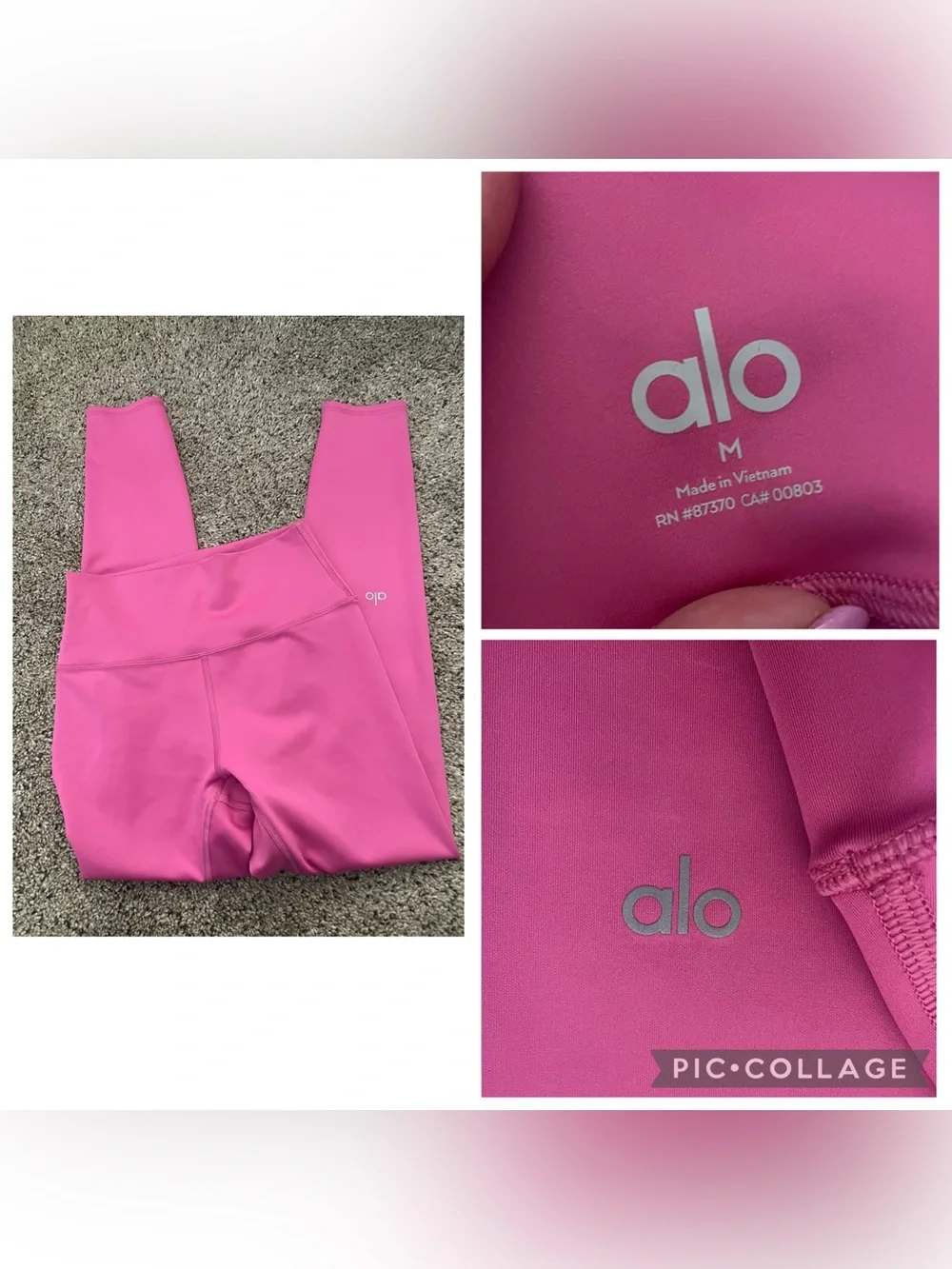 ALO Yoga Bright Pink Airlift Leggings